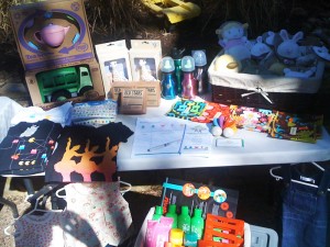 Itty Bitty Greenie's stall at the Pink Morning Tea