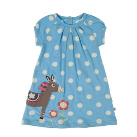 Baby Lucy Dress - Blue Spot