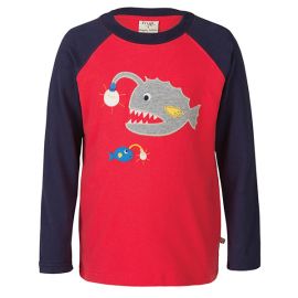 Frugi Organic Fish Raglan T-Shirt