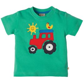 Frugi Organic Little Tractor T-Shirt