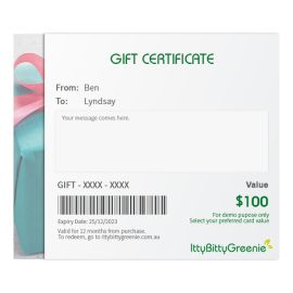 Itty Bitty Greenie Giftcard